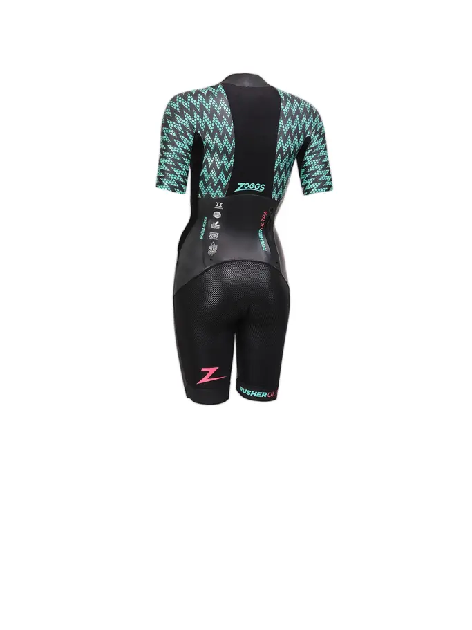 , voir image en taille réelle de la vue frontale de Product detail - Rusher Ultra FS Swimrun Wetsuit black/blue