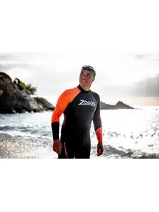 Display front view 3 of Product detail - Mens FS Open Water Wetsuit - Explorer Pro black/red