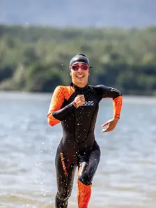 Display front view 2 of Product detail - Womens FS Open Water Wetsuit - Explorer Pro black/red