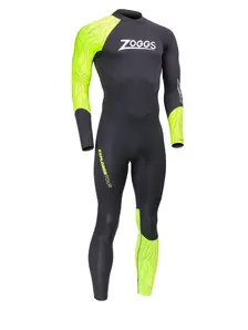 Display front view 1 of Product detail - Mens FS Open Water Wetsuit - Explorer Tour black/yellow