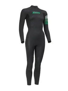 Display front view 1 of Product detail - Womens FS Open Water Wetsuit - Scout Tour black/green