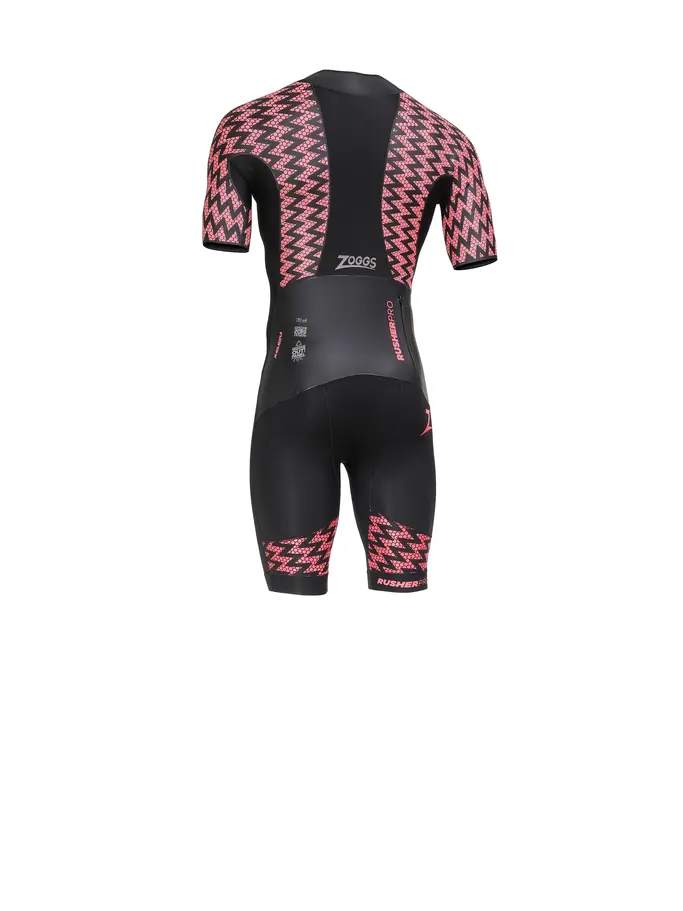 , voir image en taille réelle de la vue frontale de Product detail - Rusher Pro FS Swimrun Wetsuit black/red