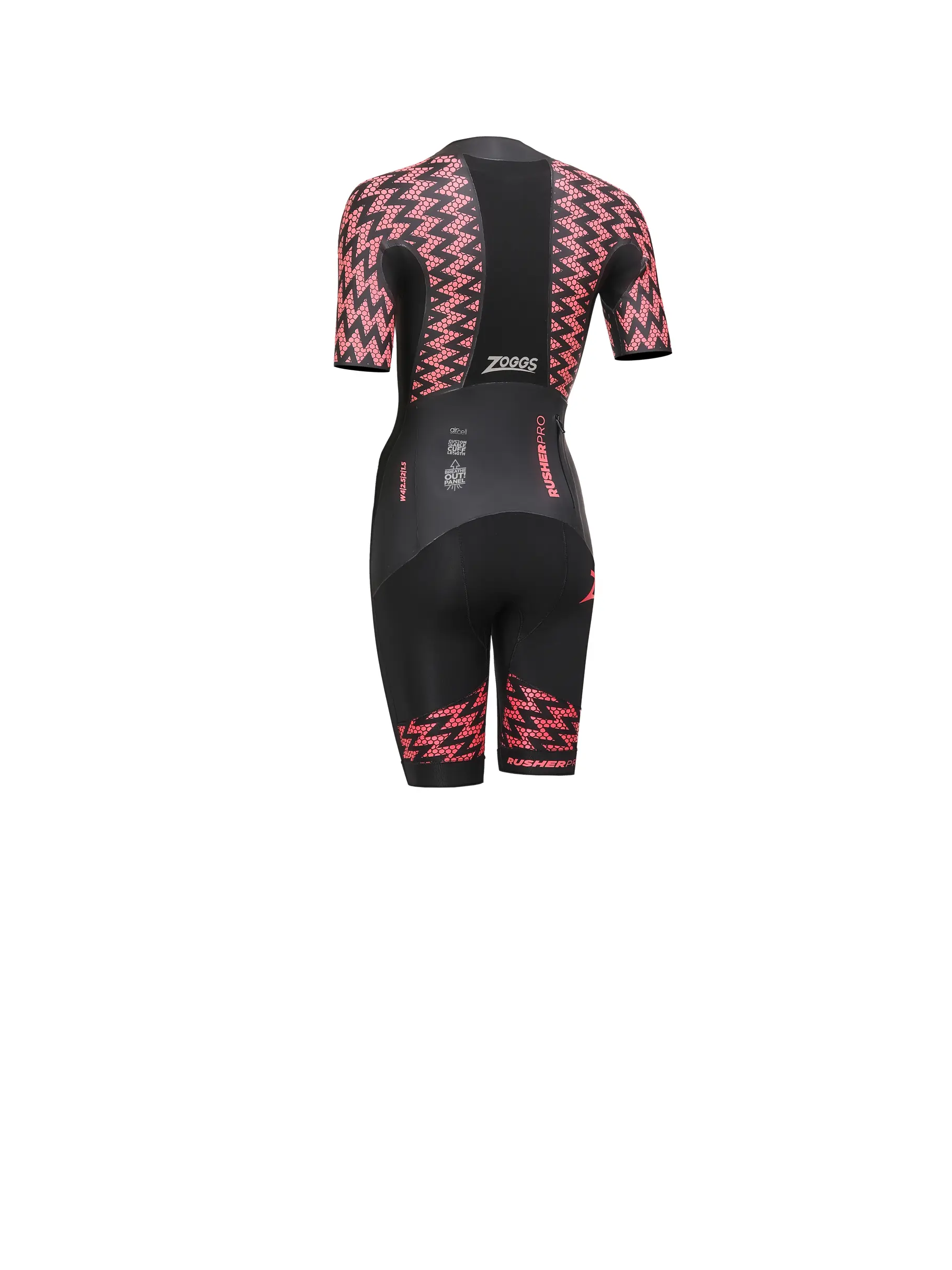 , Ansicht Großes Bild der Vorderseite Product detail - Rusher Pro FS Swimrun Wetsuit black/red