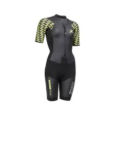 Display front view 1 of Product detail - Rusher Tour FS Swimrun Wetsuit black/yellow