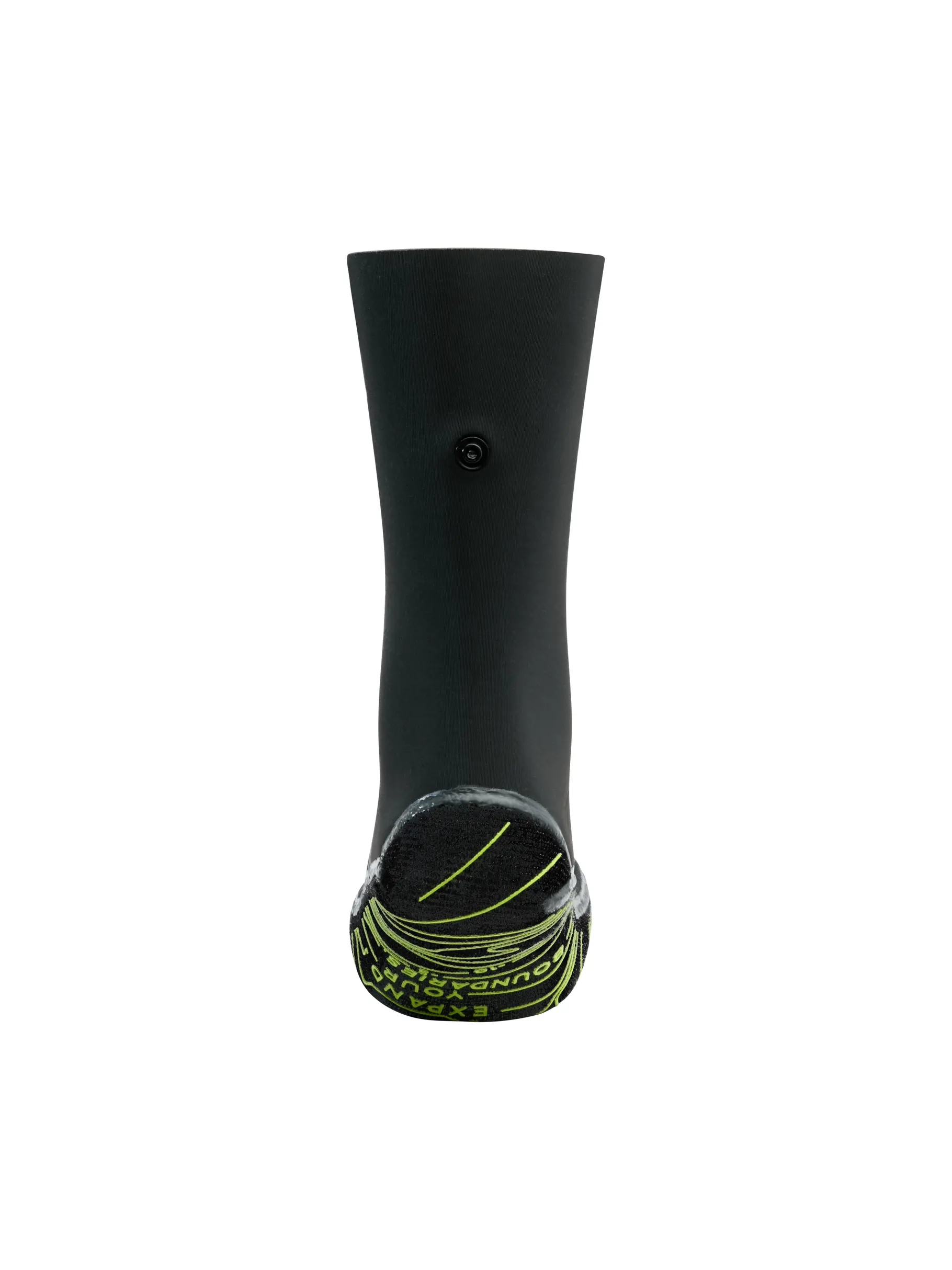 New, Ansicht Großes Bild der Vorderseite Product detail - Zoggs 2mm Neoprene Swimming Socks black/yellow