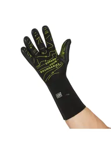 Display front view 1 of Product detail - Neoprene Swimming Gloves - 3mm black/yellow