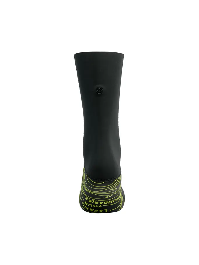 New, view full size image of Front view of Product detail - Neoprene Swimming Socks - 3mm black/yellow