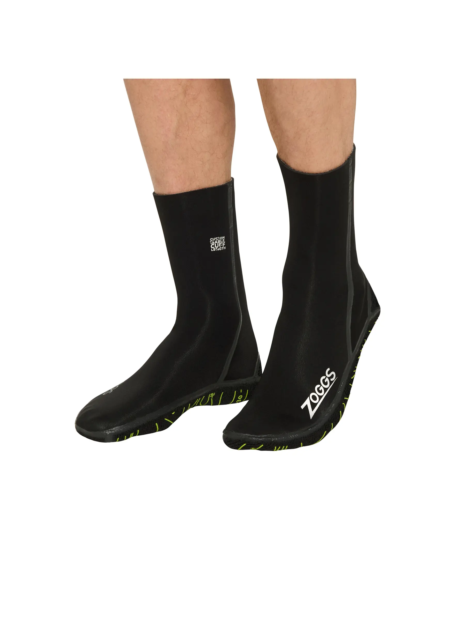 New, visualizzare l'immagine full size della vista frontale di Product detail - Neoprene Swimming Socks - 3mm black/yellow