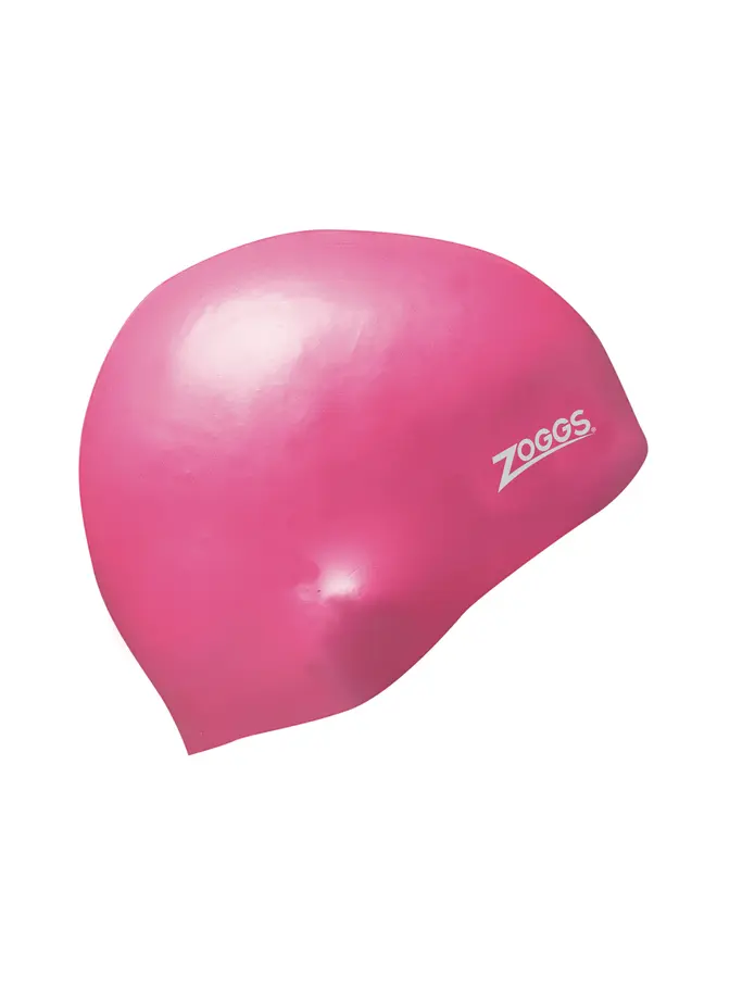 Sale,Clearance, view full size image of Front view of Product detail - Easy-fit Silicone Swimming Cap pink