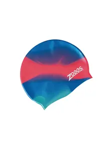 Display front view 1 of Product detail - Junior Silicone Swimming Cap Multi Colour blue/red