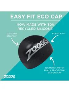 Display front view 3 of Product detail - Easy Fit Eco Swimming Cap black