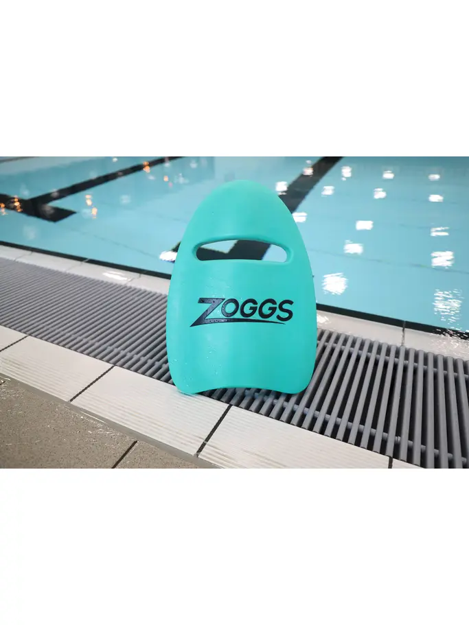 New, view full size image of Front view of Product detail - Small Swimming Kickboard turquoise