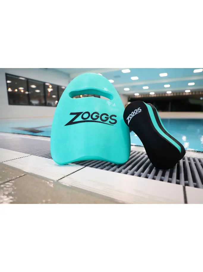 New, view full size image of Front view of Product detail - Small Swimming Kickboard turquoise