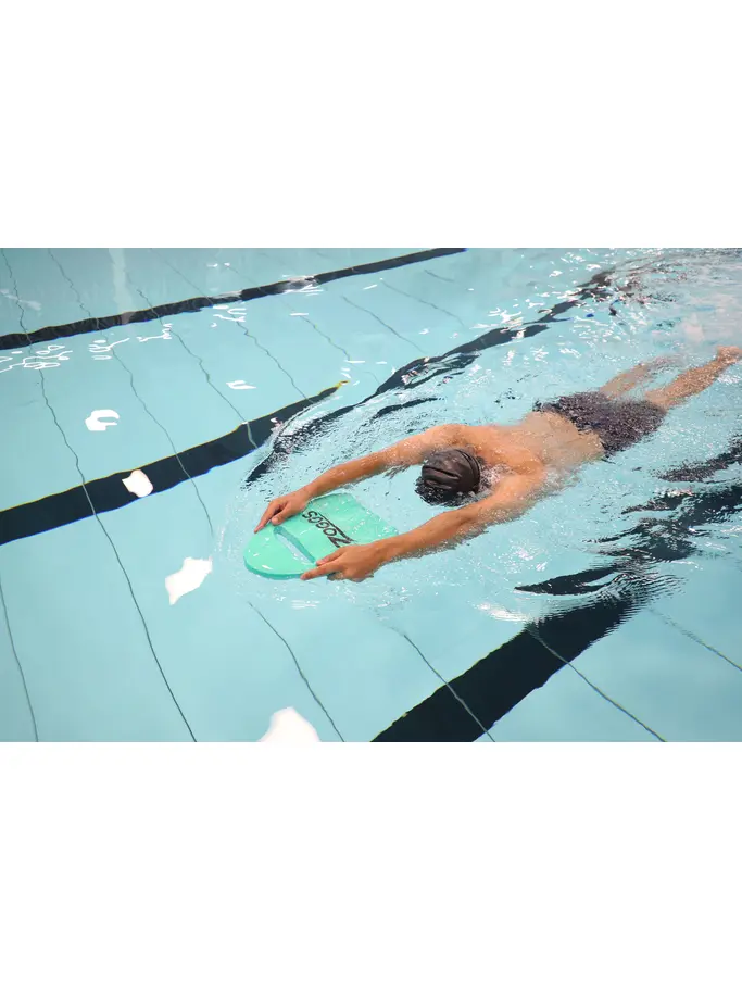 New, view full size image of Front view of Product detail - Small Swimming Kickboard turquoise