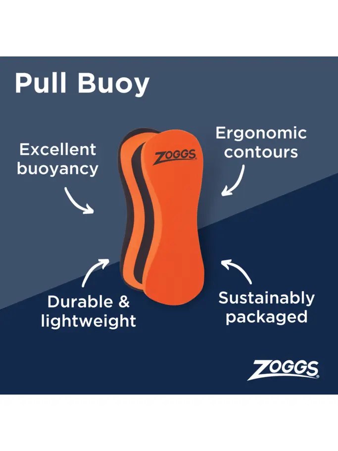 , view full size image of Front view of Product detail - Swimming Pullbuoy black/orange