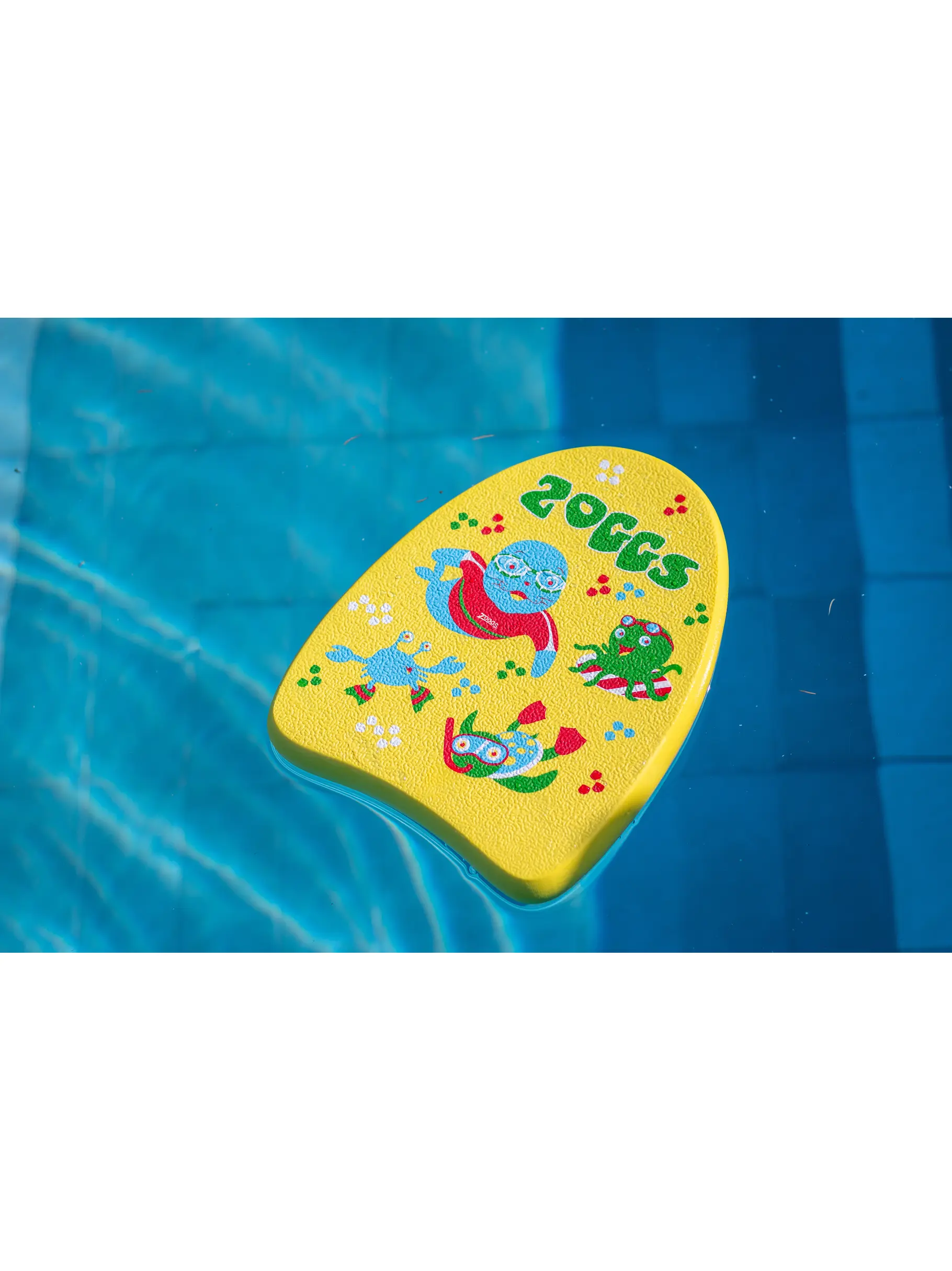 Out of Stock,Sale, Ansicht Großes Bild der Vorderseite Product detail - Zoggy Mini Swimming Kickboard yellow