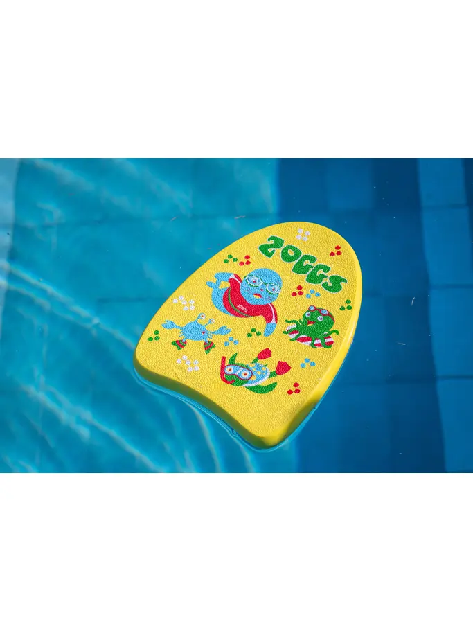 , view full size image of Front view of Product detail - Zoggy Mini Swimming Kickboard yellow