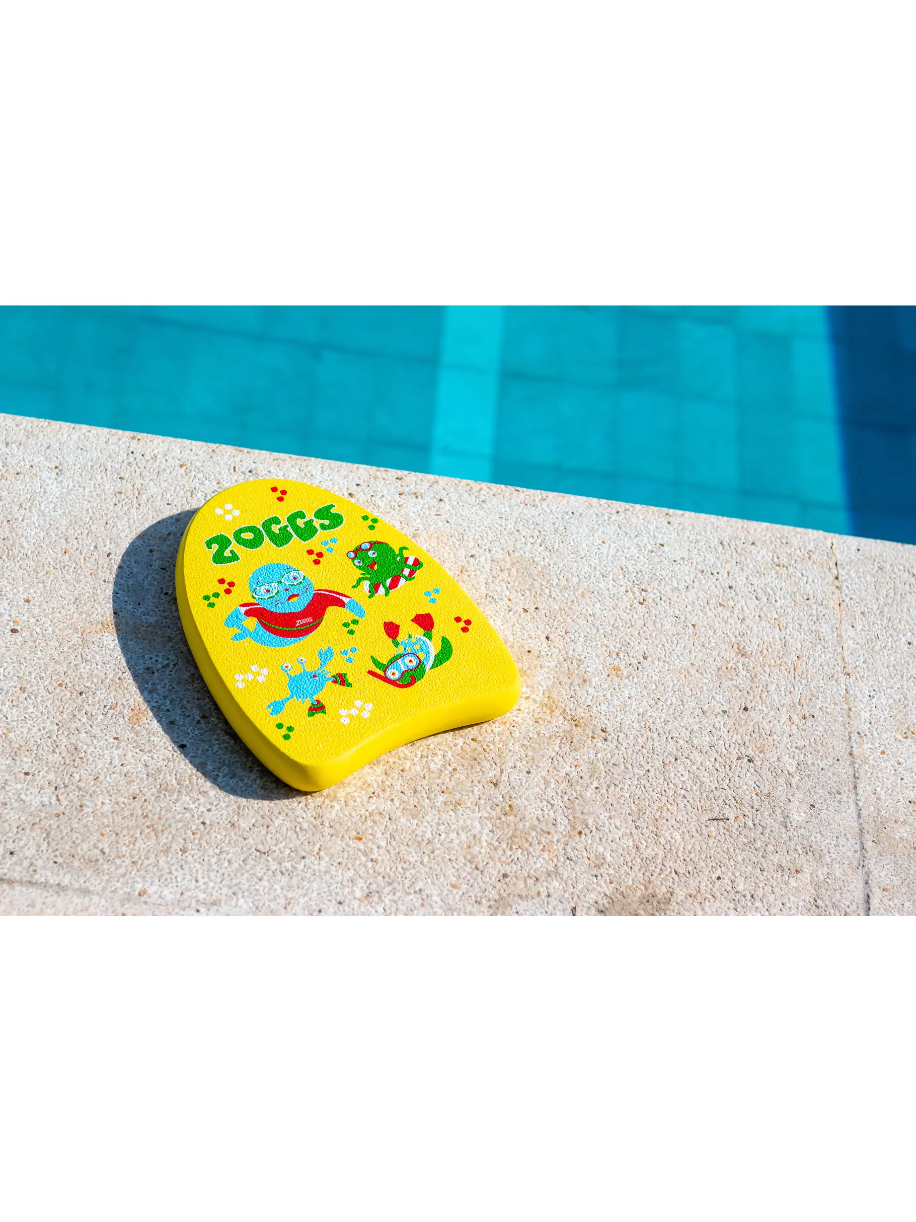 Out of Stock,Sale, Ansicht Großes Bild der Vorderseite Product detail - Zoggy Mini Swimming Kickboard yellow
