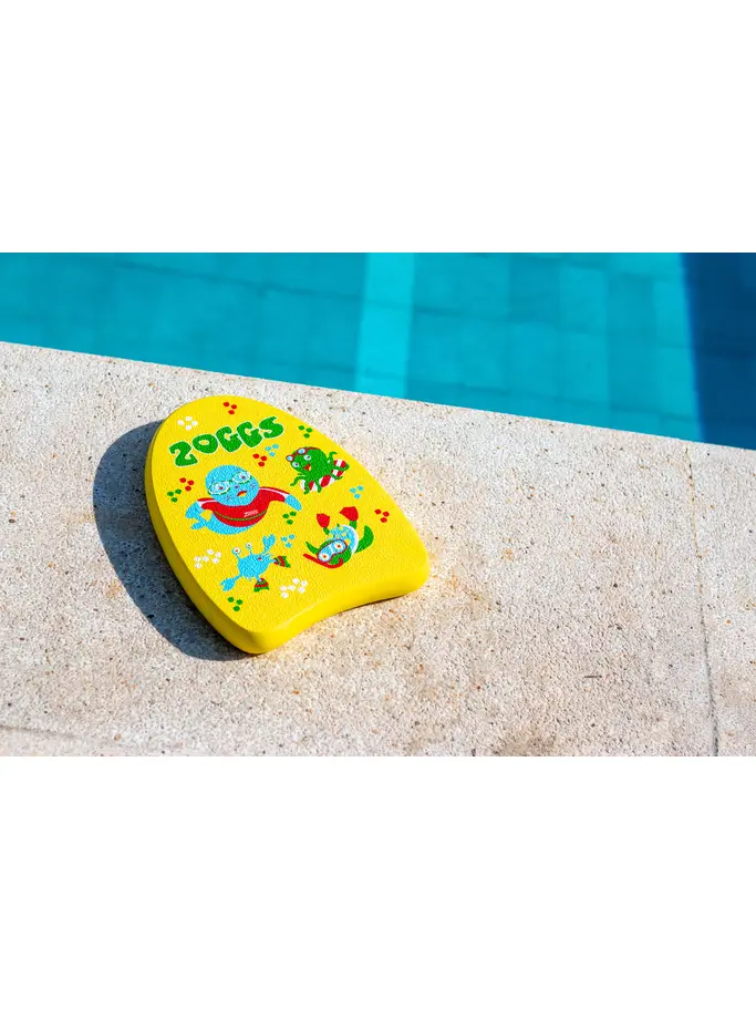 , view full size image of Front view of Product detail - Zoggy Mini Swimming Kickboard yellow