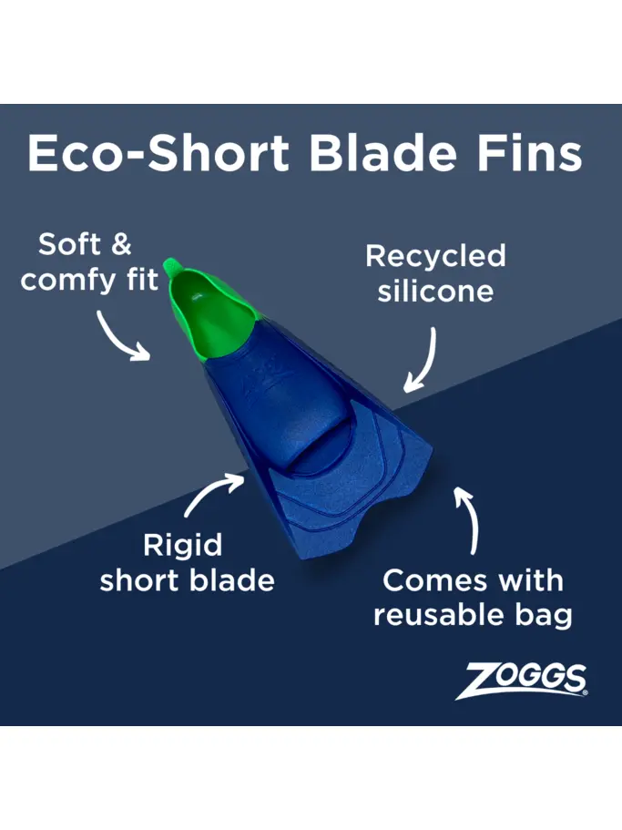 , voir image en taille réelle de la vue frontale de Product detail - Eco Short Blade Fins  - US 7-8 BLGN