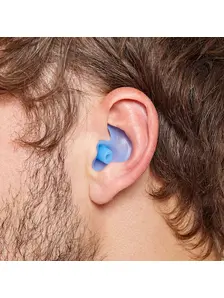 Display front view 2 of Product detail - Aqua Plugz Swim Ear Plugs blue
