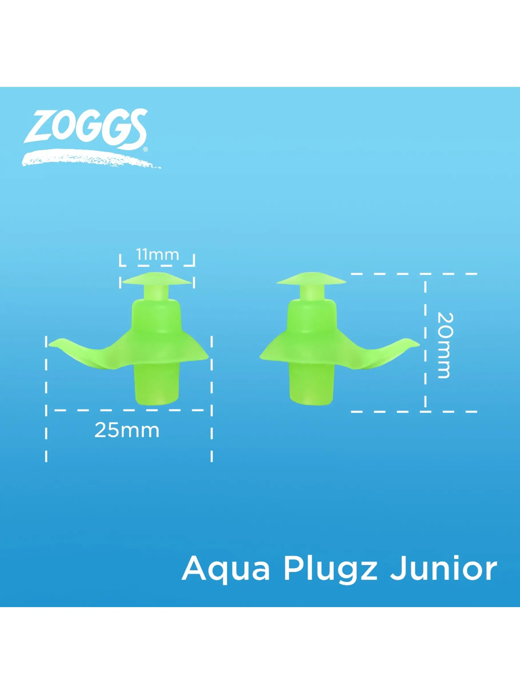 , view full size image of Front view of Product detail - Aqua Plugz Junior Ear Plugs orange