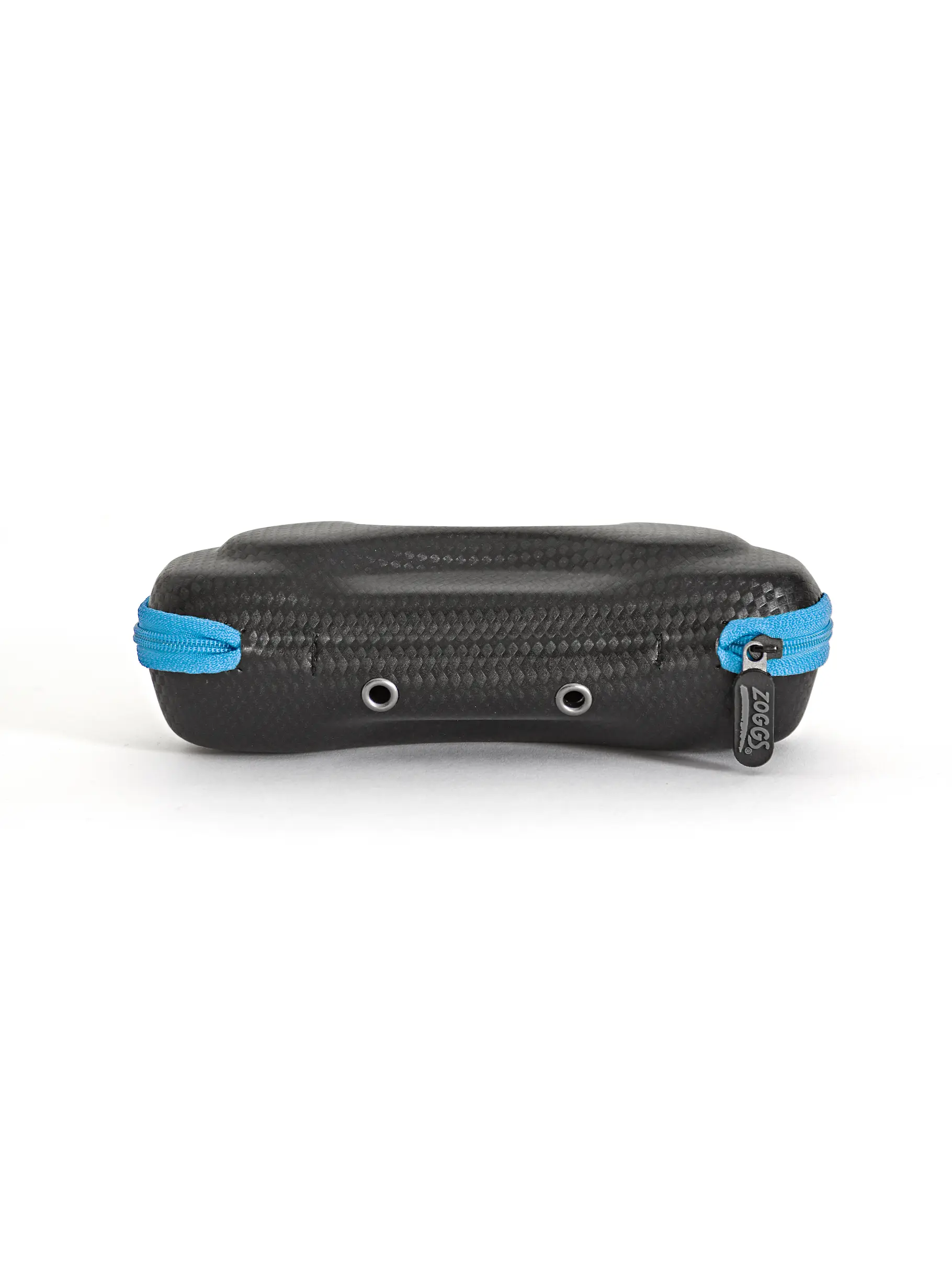 New, view full size image of Front view of Product detail - Elite Swimming Goggle Case black/blue