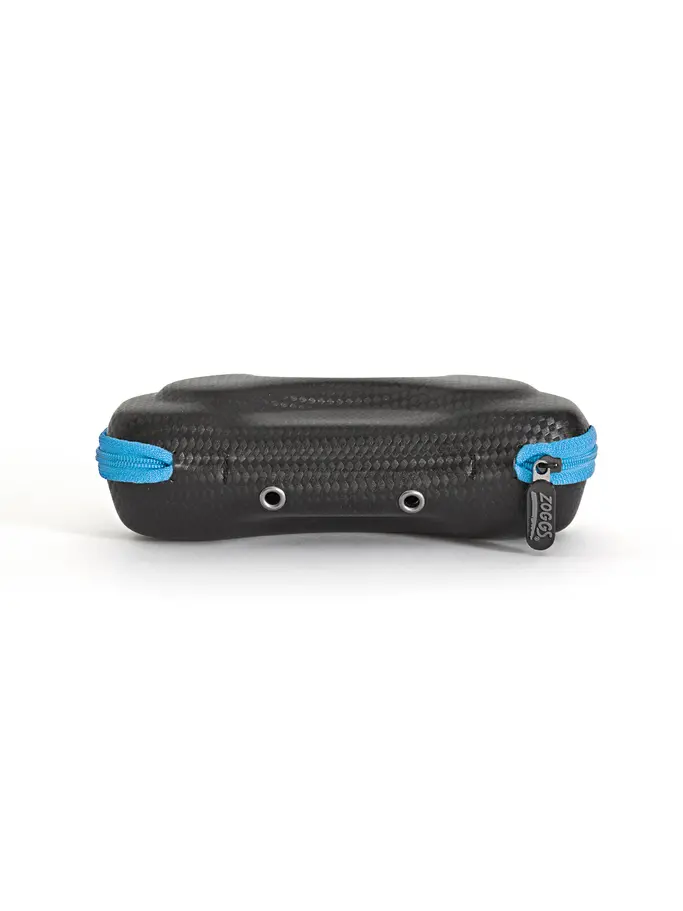Sale,Clearance, view full size image of Front view of Product detail - Elite Swimming Goggle Case black/blue