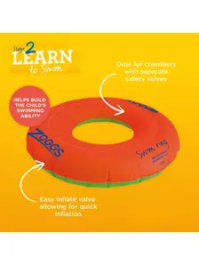 Display front view 3 of Product detail - Inflatable Swimming Ring ORGN