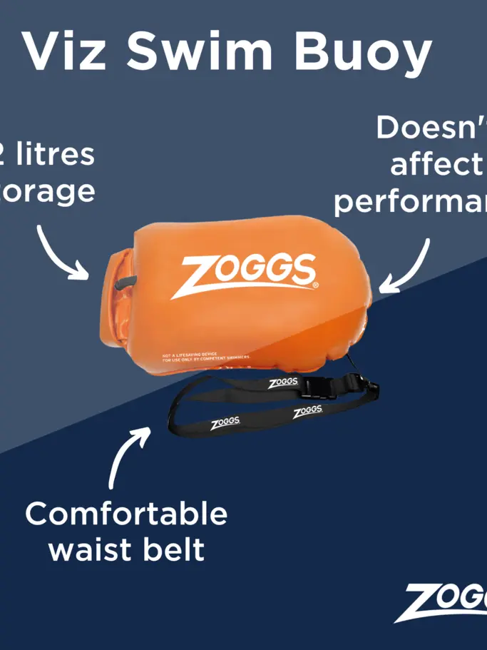 Sale, visualizzare l'immagine full size della vista frontale di Product detail - Open Water Hi-Viz Swim Safety Buoy orange