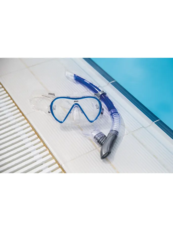 , view full size image of Front view of Product detail - Adult Reef Explorer Snorkel Set SCRBLCL