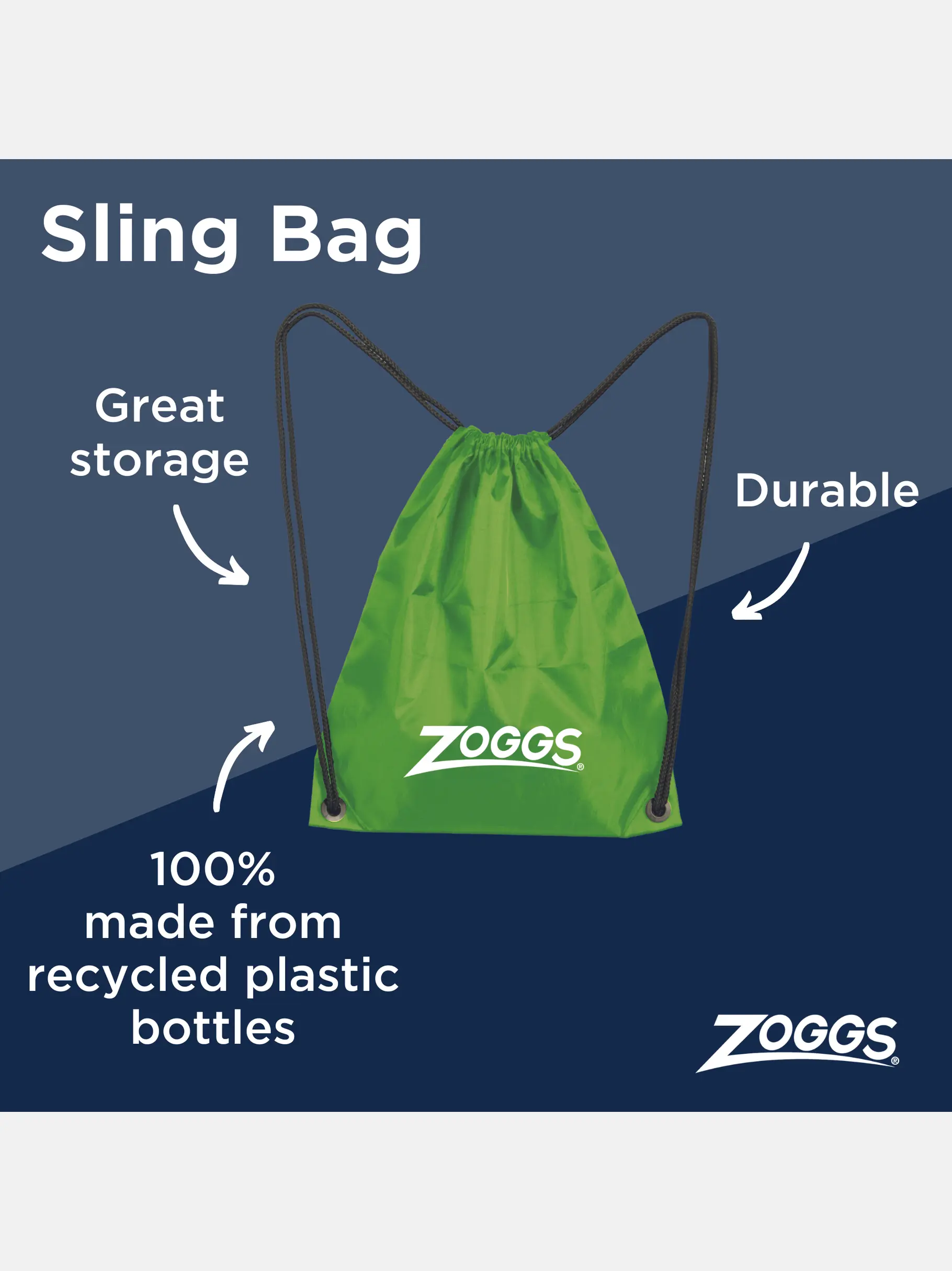Sale, view full size image of Front view of Product detail - Swimming Sling Bag lemon