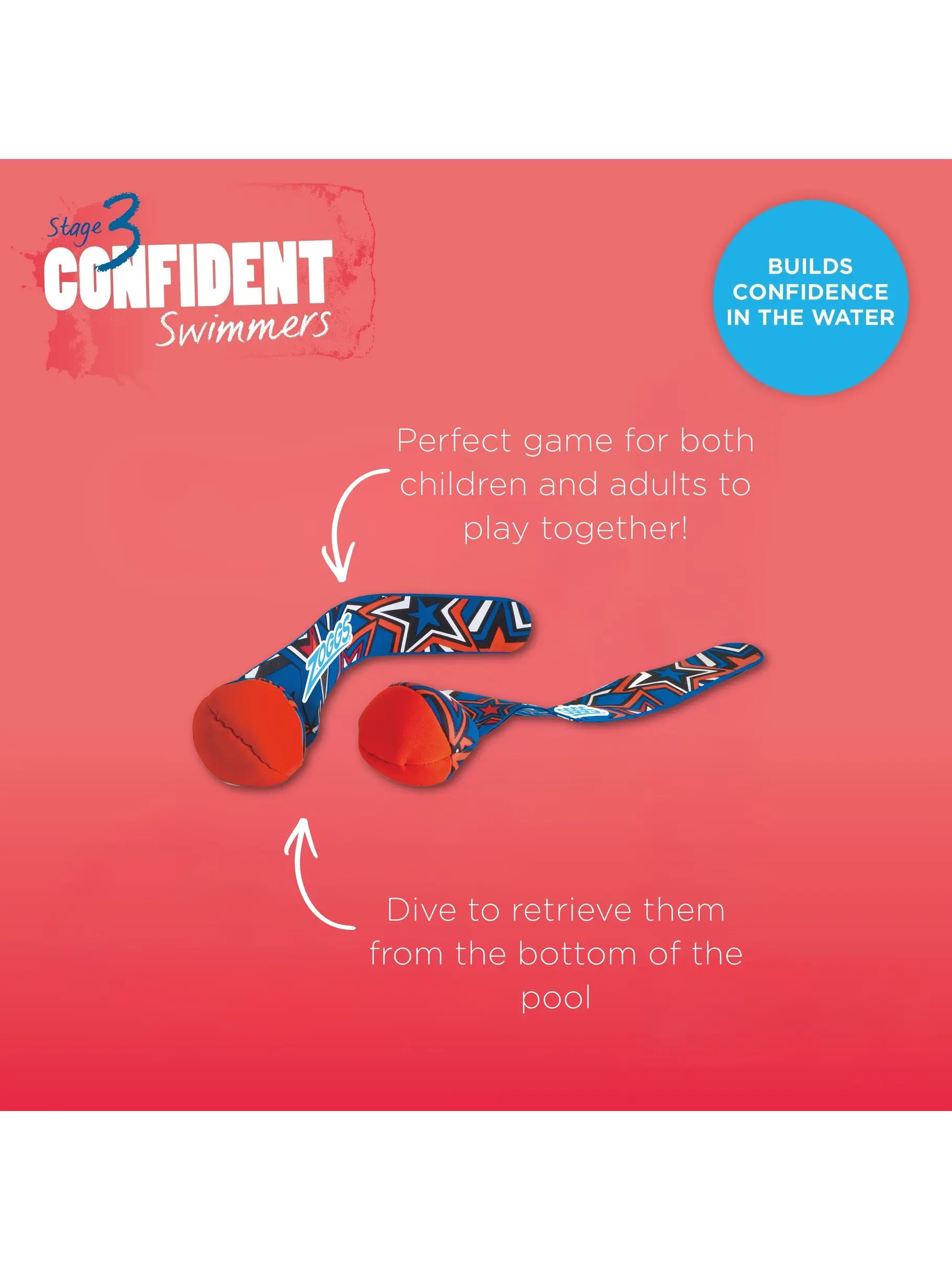, view full size image of Front view of Product detail - Learn To Swim Dive Balls