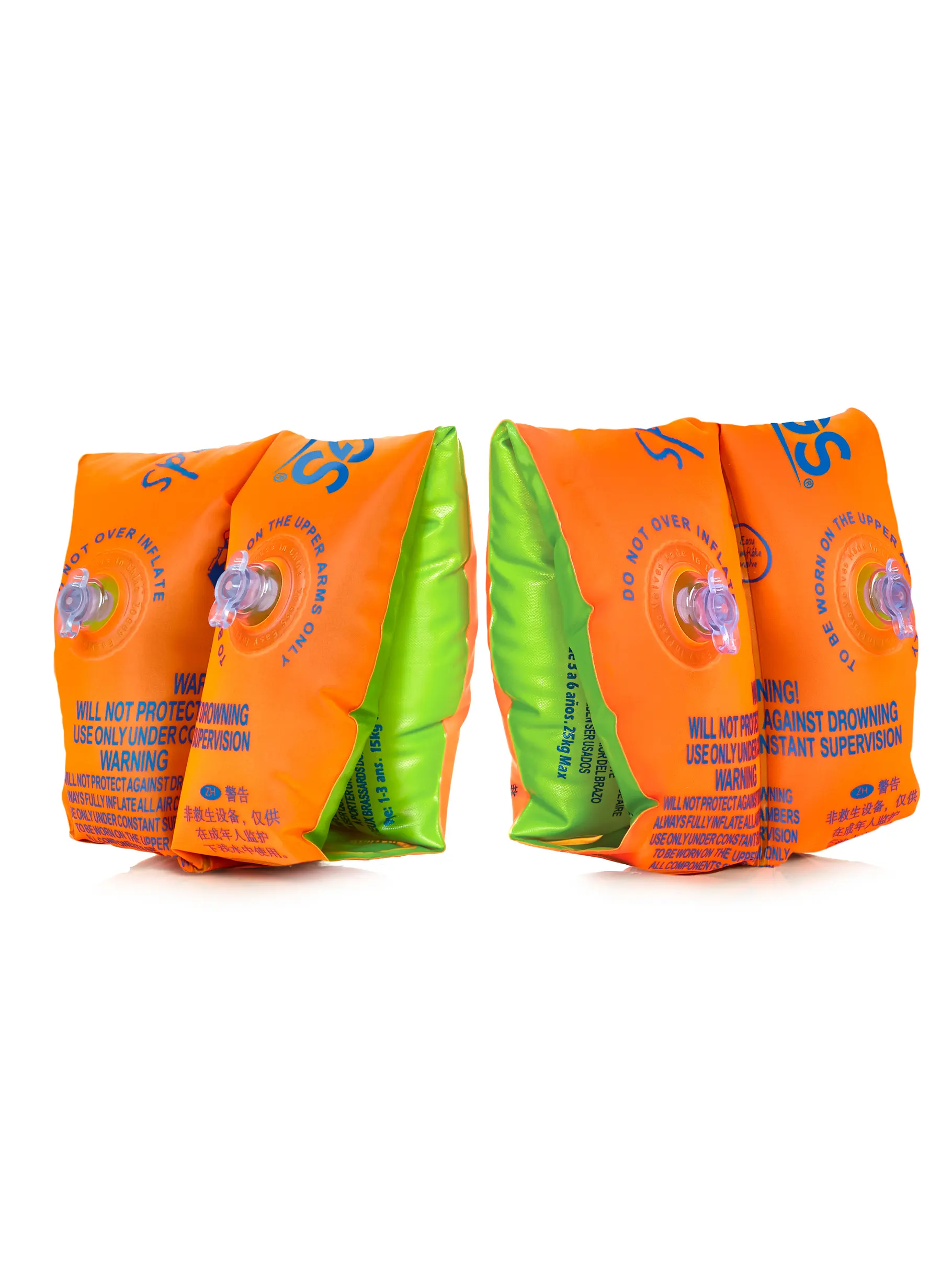, view full size image of Front view of Product detail - Inflatable Swimming Float Bands orange