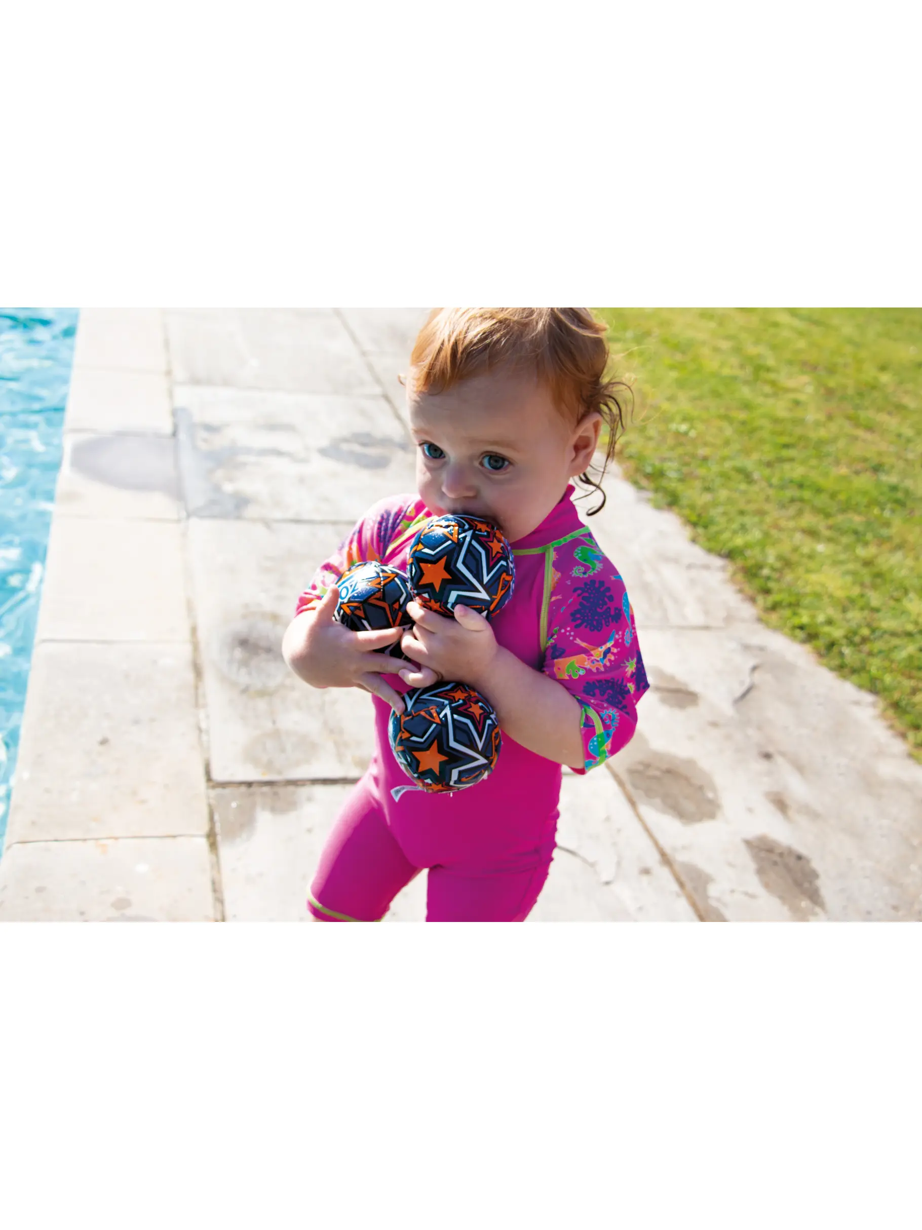 , view full size image of Front view of Product detail - Pool Water Toy - Splash Ball 3 Pack