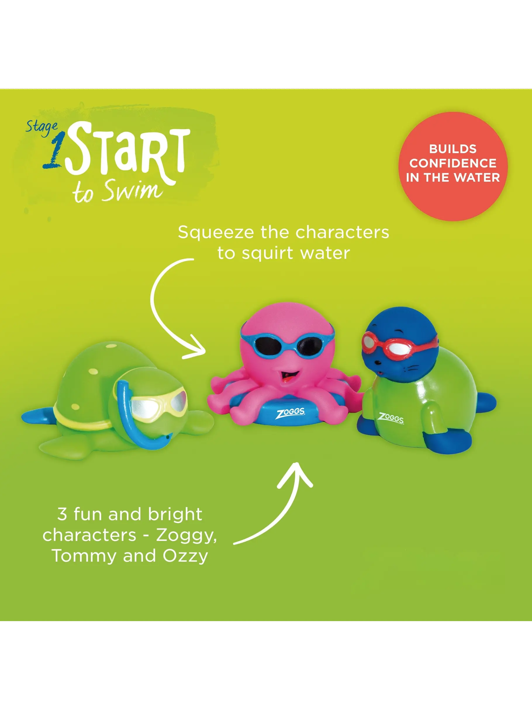 , view full size image of Front view of Product detail - Swimming Toy - Splashems