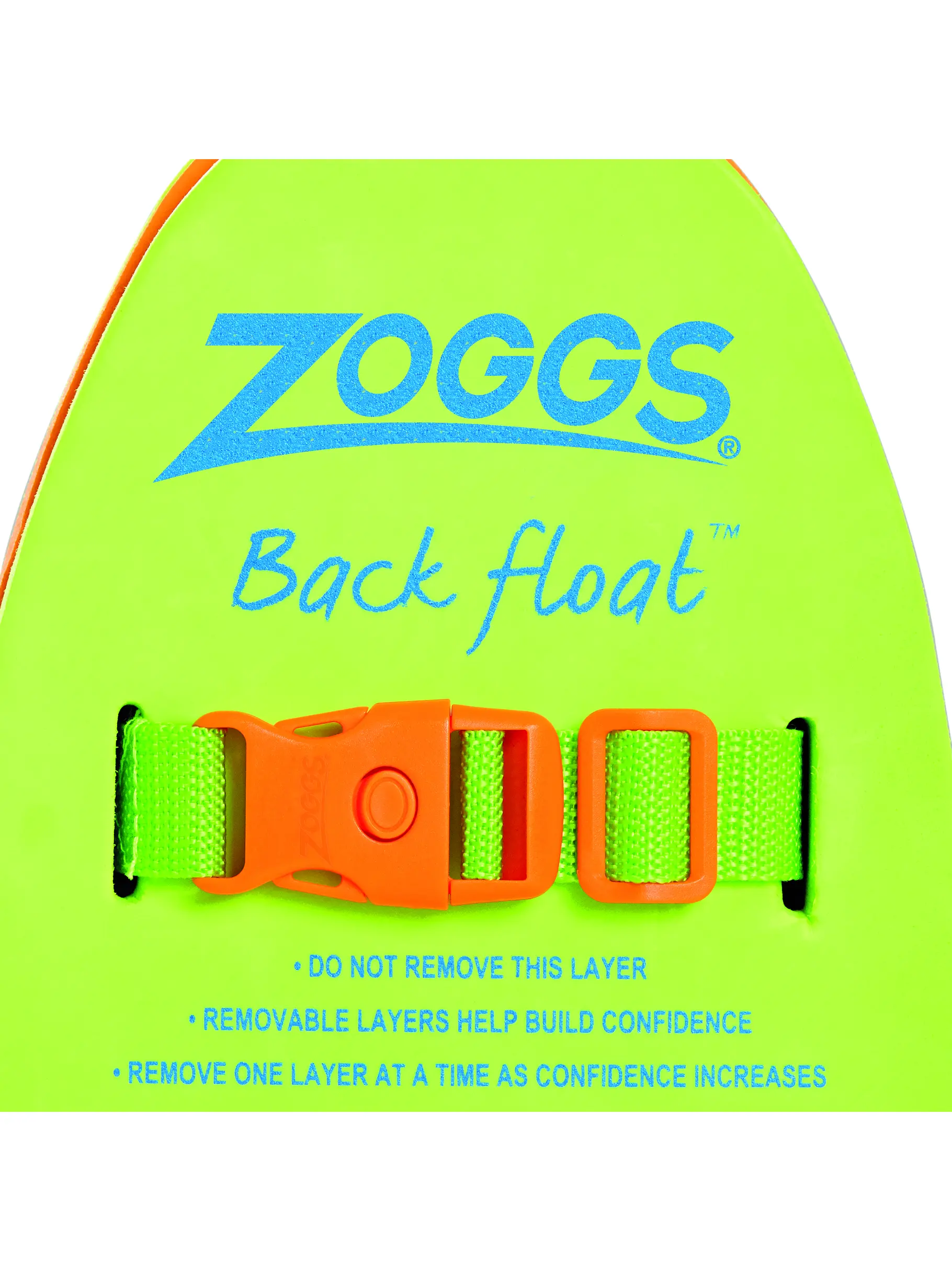 , view full size image of Front view of Product detail - Adjustable Foam Backfloat - Zoggy