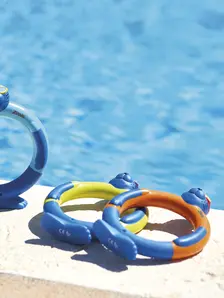 Display front view 1 of Product detail - Pool Toy - Zoggy Dive Rings