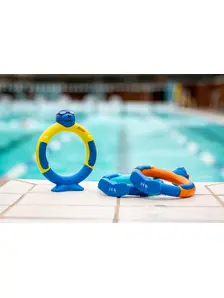 Display front view 4 of Product detail - Pool Toy - Zoggy Dive Rings AST