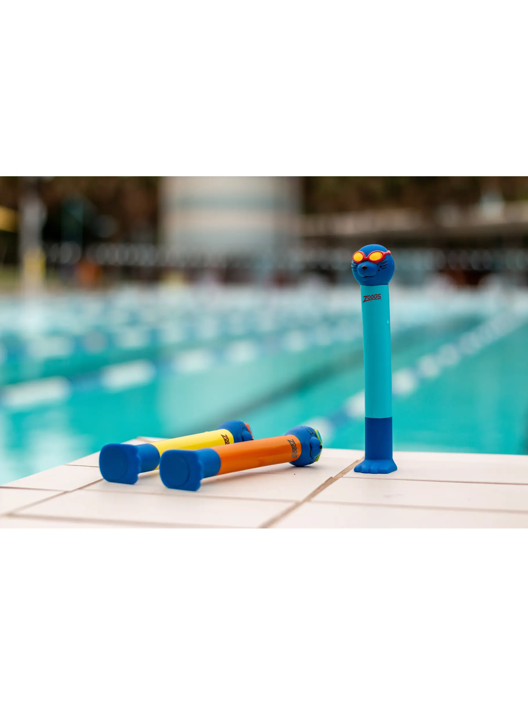 , view full size image of Front view of Product detail - Pool Toy - Zoggy Dive Sticks AST