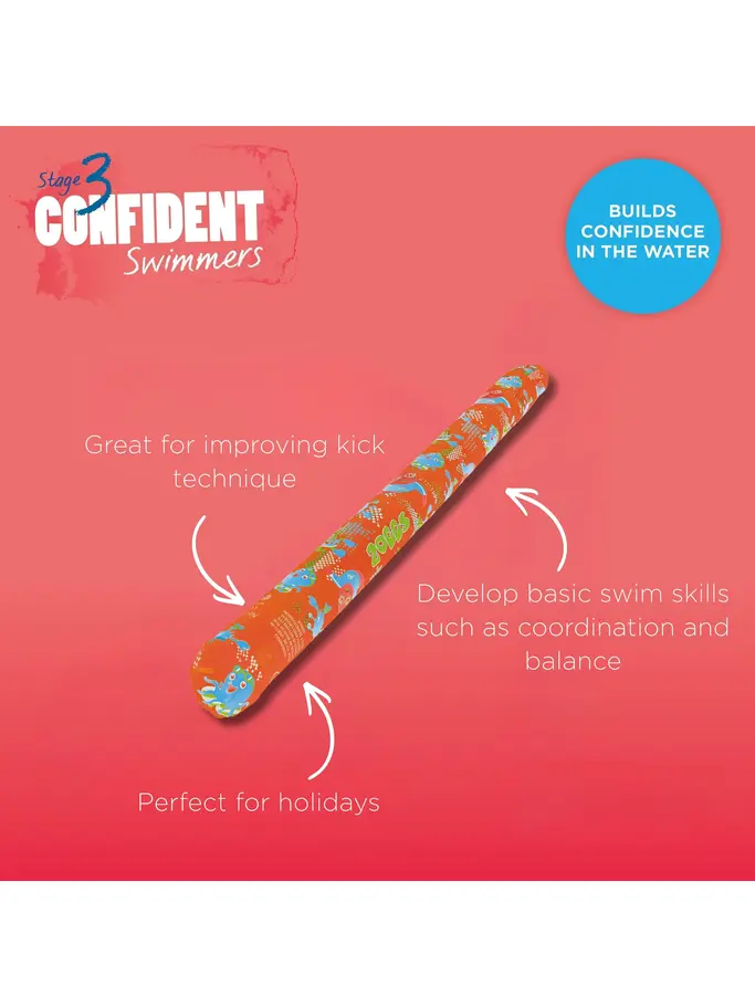 Out of Stock, view full size image of Front view of Product detail - Inflatable Swimming Zoggy Noodle