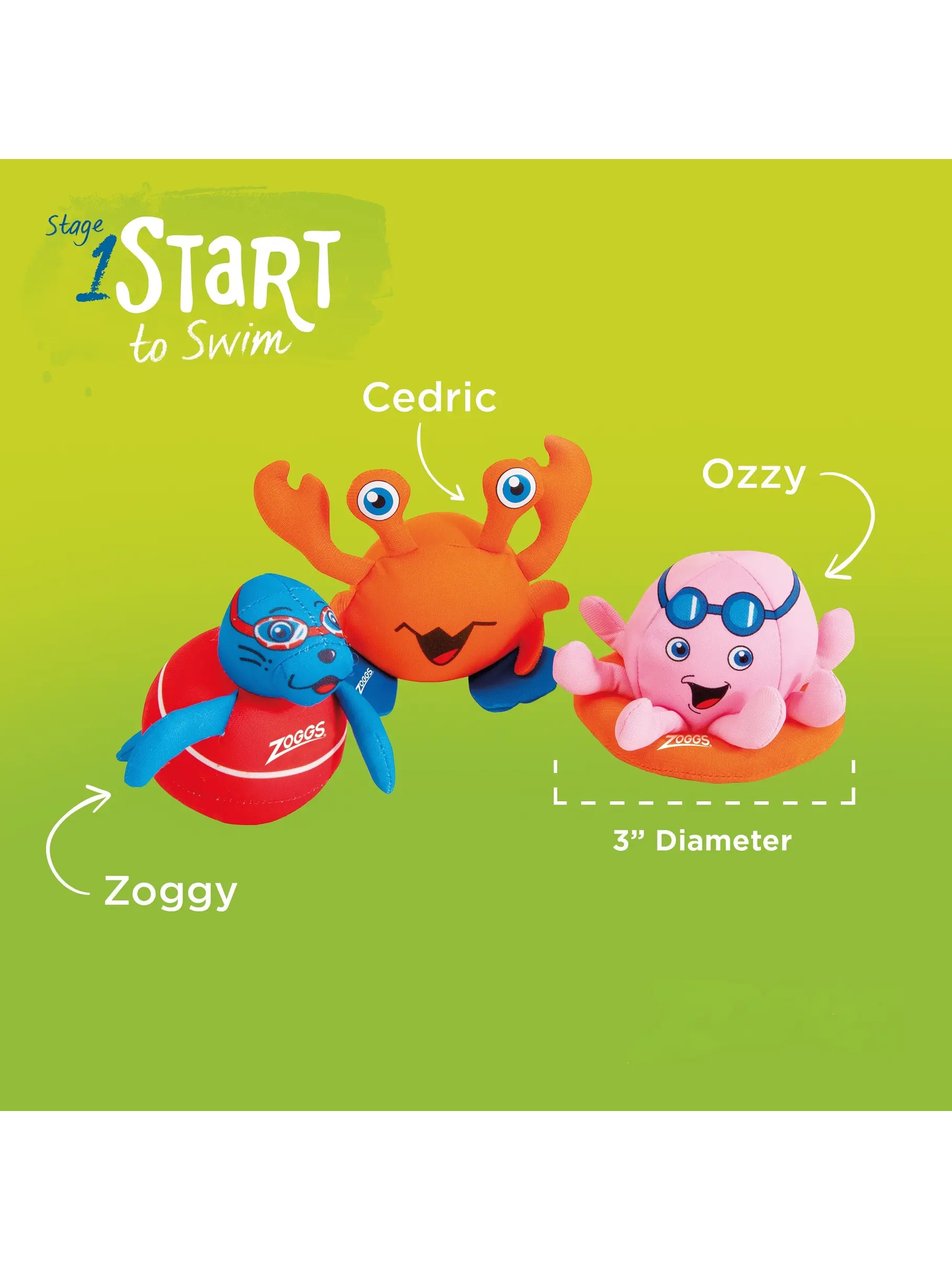 Out of Stock,Sale, Ansicht Großes Bild der Vorderseite Product detail - Pool Toy - Zoggy Soakers AST