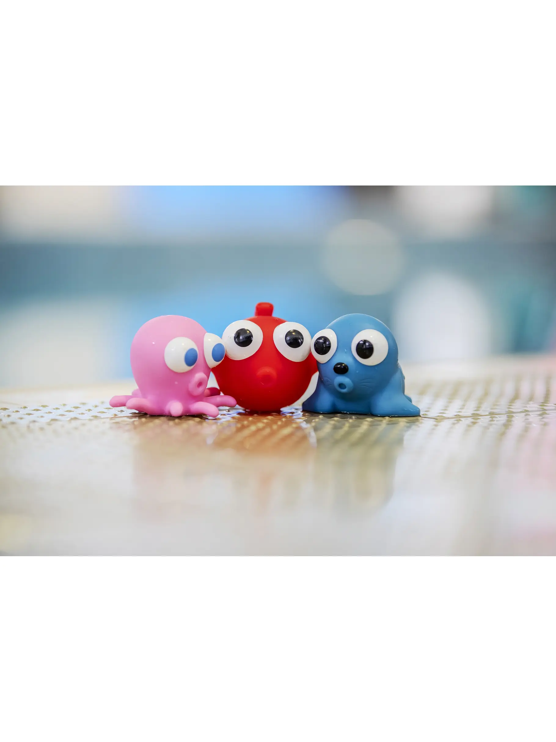 New, view full size image of Front view of Product detail - Float Friends 3PC Water Toy AST