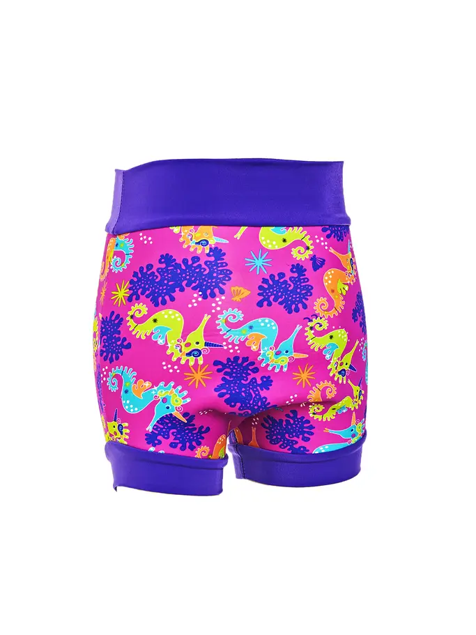 Sale, view full size image of Front view of Product detail - Sea Unicorn Swimsure Nappy pink