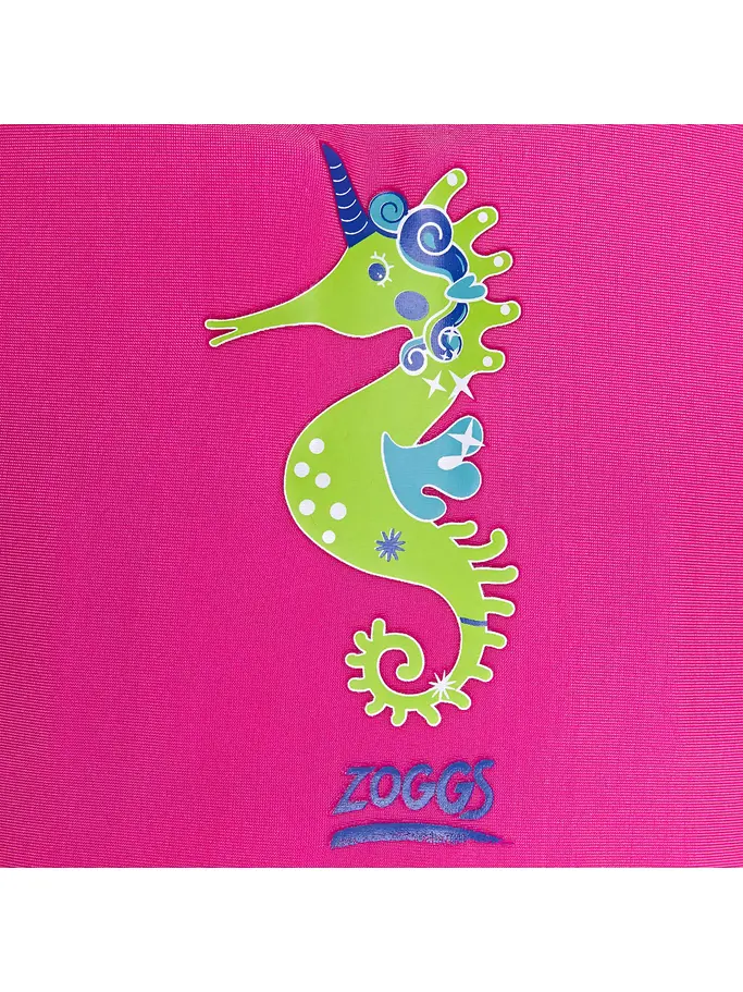 Sale,Clearance, view full size image of Front view of Product detail - Sea Unicorn Water Wings Floatsuit pink