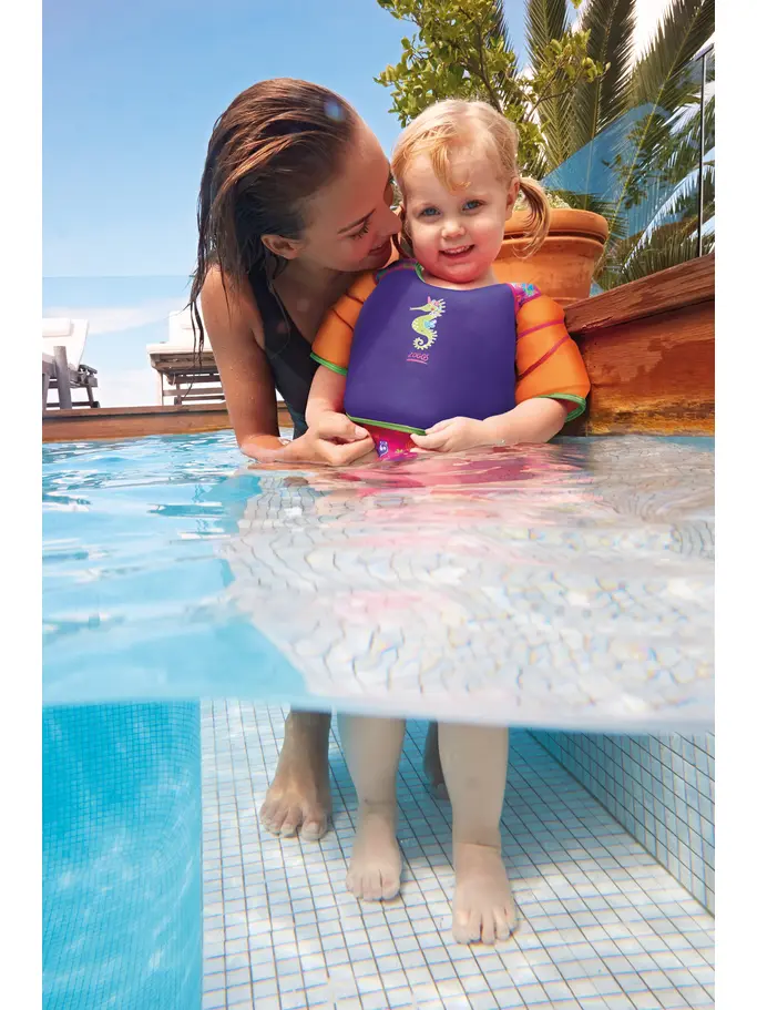 , view full size image of Front view of Product detail - Sea Unicorn Water Wings Vest