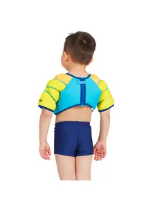 Display front view 4 of Product detail - Blue Kangaroo Beach Water Wings Vest blue/yellow