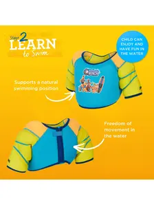 Display front view 7 of Product detail - Blue Kangaroo Beach Water Wings Vest blue/yellow
