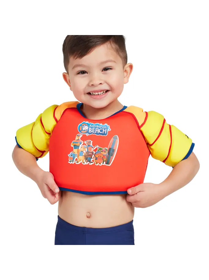 Sale, view full size image of Front view of Product detail - Red Kangaroo Beach Water Wings Vest RDYL