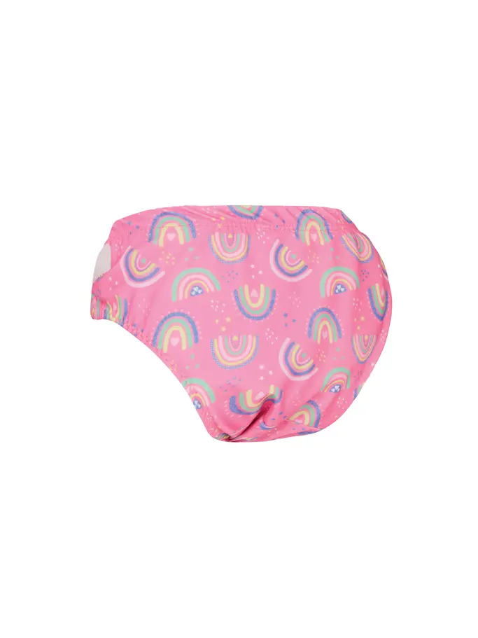 New, view full size image of Front view of Product detail - Rainbow Adjustable Swimming Nappy RNMG
